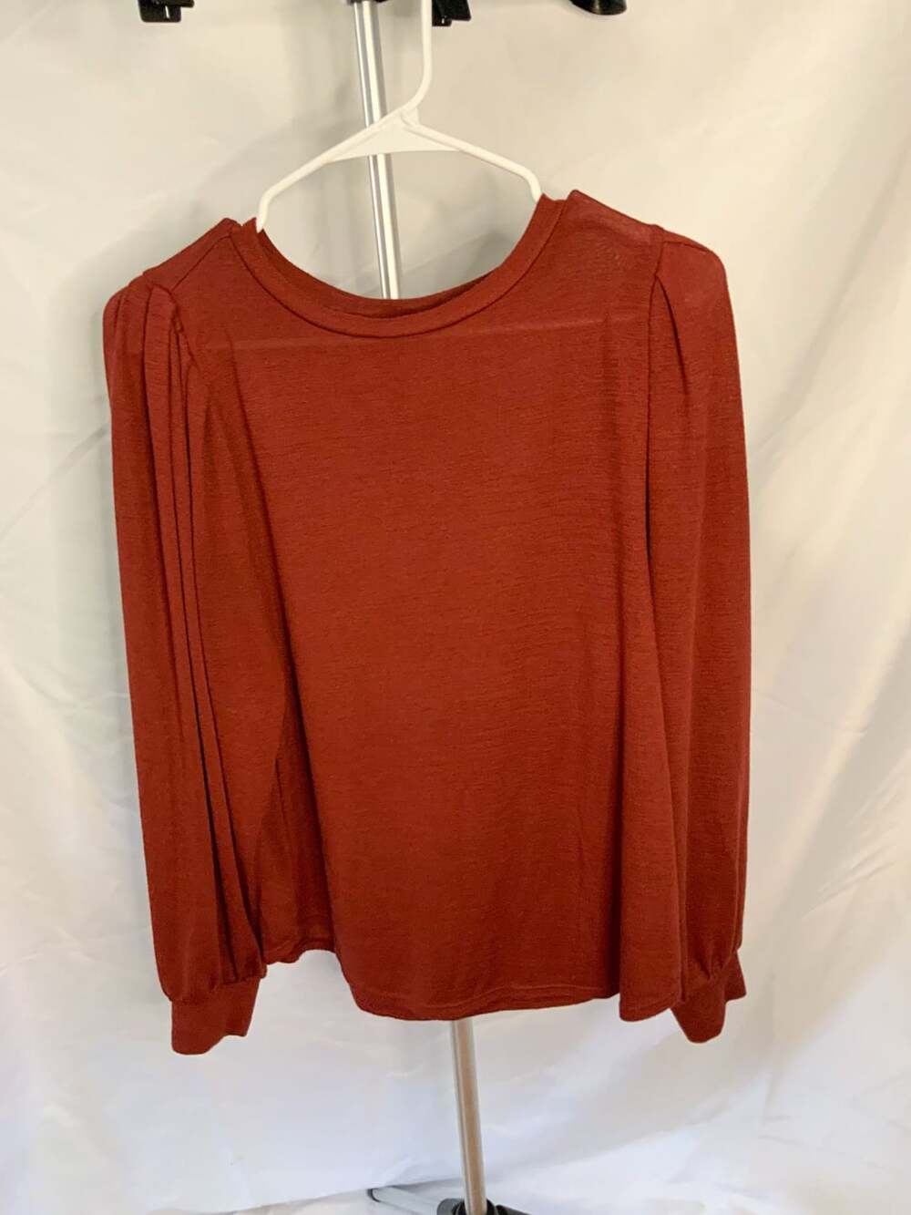 Banana Republic Luxespun Top Women’s Size S Rust Long Sleeve